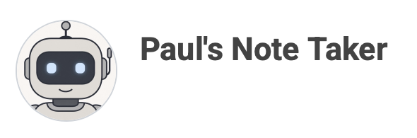 LINE 官方帳號管理畫面裡的 Paul's Note Taker 頭像與名稱